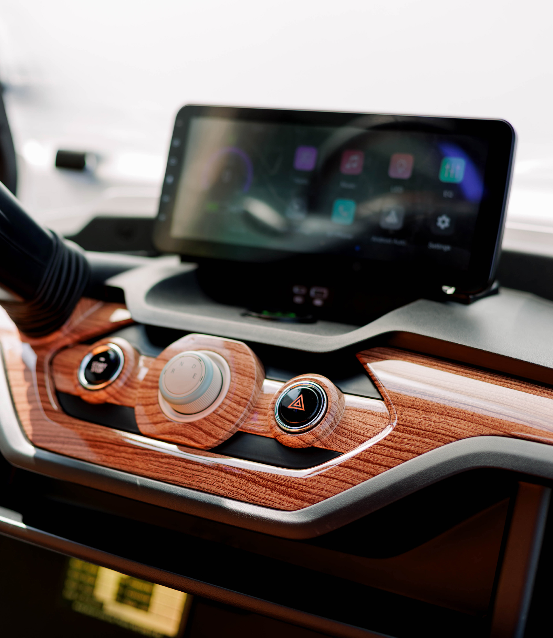 Interior premium con pantalla multimedia JK Cart